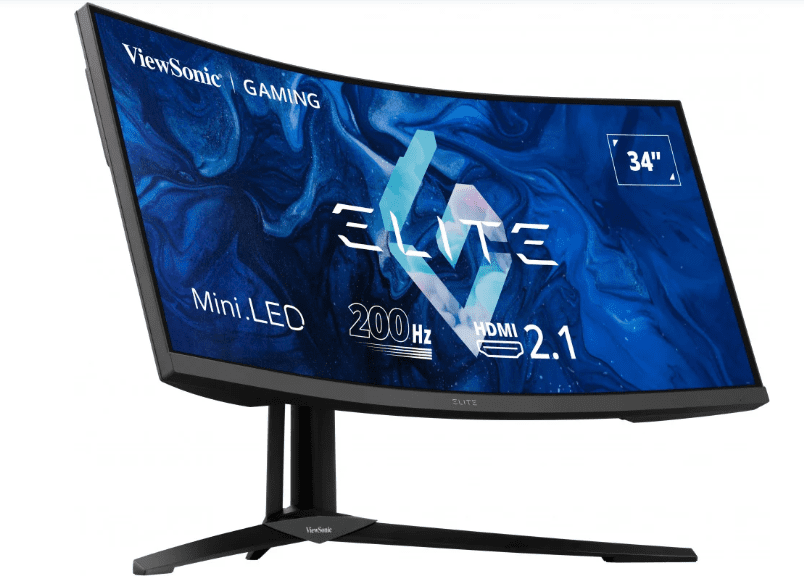 إطلاق شاشة الألعاب ViewSonic Elite XG341C-2K مع نسبة سطوع تصل إلى 1400 nits ومعدل تحديث 200 هرتز